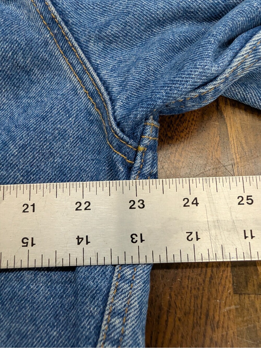 Levi’s Orange Tab Trucker Denim Jacket 46 Medium Wash 75505 - Picture 6 of 7